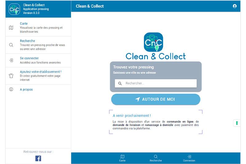 Clean &amp; Collect, l’appli des pressings sur la rampe de lancement