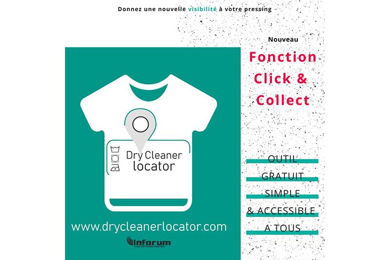 Pressing et blanchisserie. Le DryCleaner Locator se dote d’une fonction Click &amp; Collect